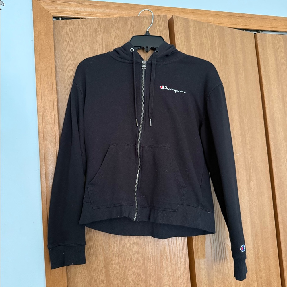 Champion Black Full-Zip Hoodie